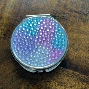 Colorful Beaded Compact Mirror